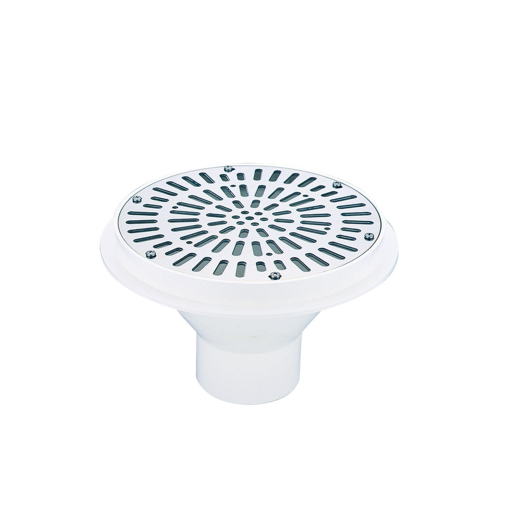 Buse de fond 3 pouces réglable AstralPool grille inox béton
