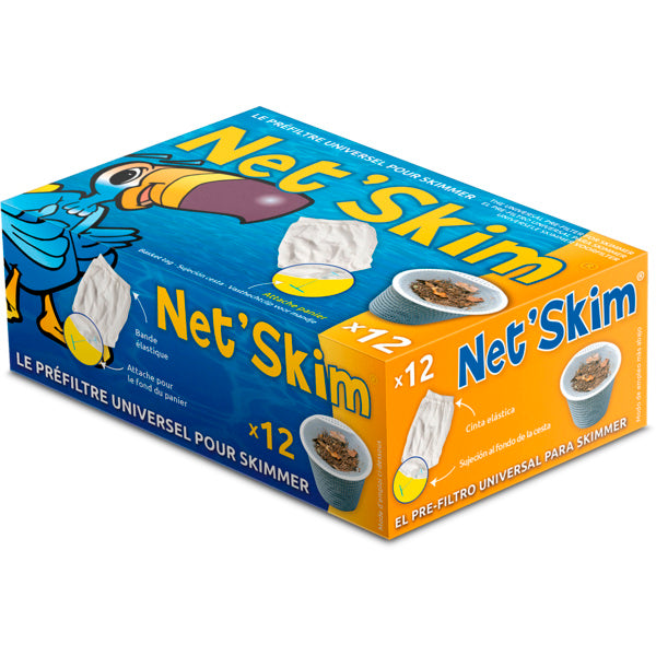 Toucan Net'Skim - Préfiltre jetable pour skimmer - Boîte de 12