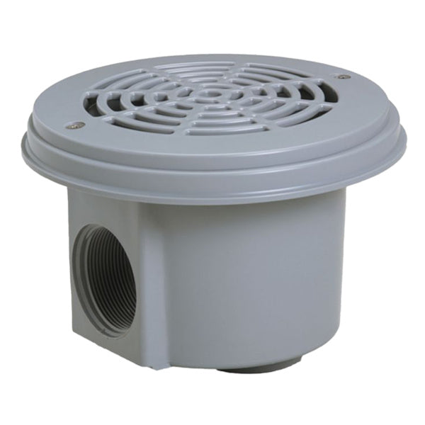 Bonde de fond piscine liner 2" gris clair - Hayward 3253 anti-vortex