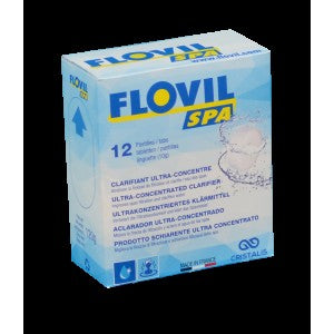Flovil Spa 12 Pâtes 10 g — Clarifiant Floculant Spa Eau Cristalline