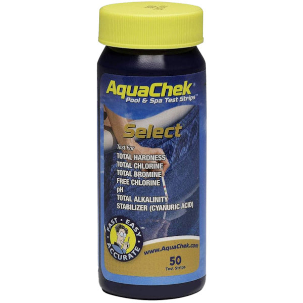 Bandelettes d'analyse AquaChek 7 en 1 - Tube de 50 - Test piscine et spa