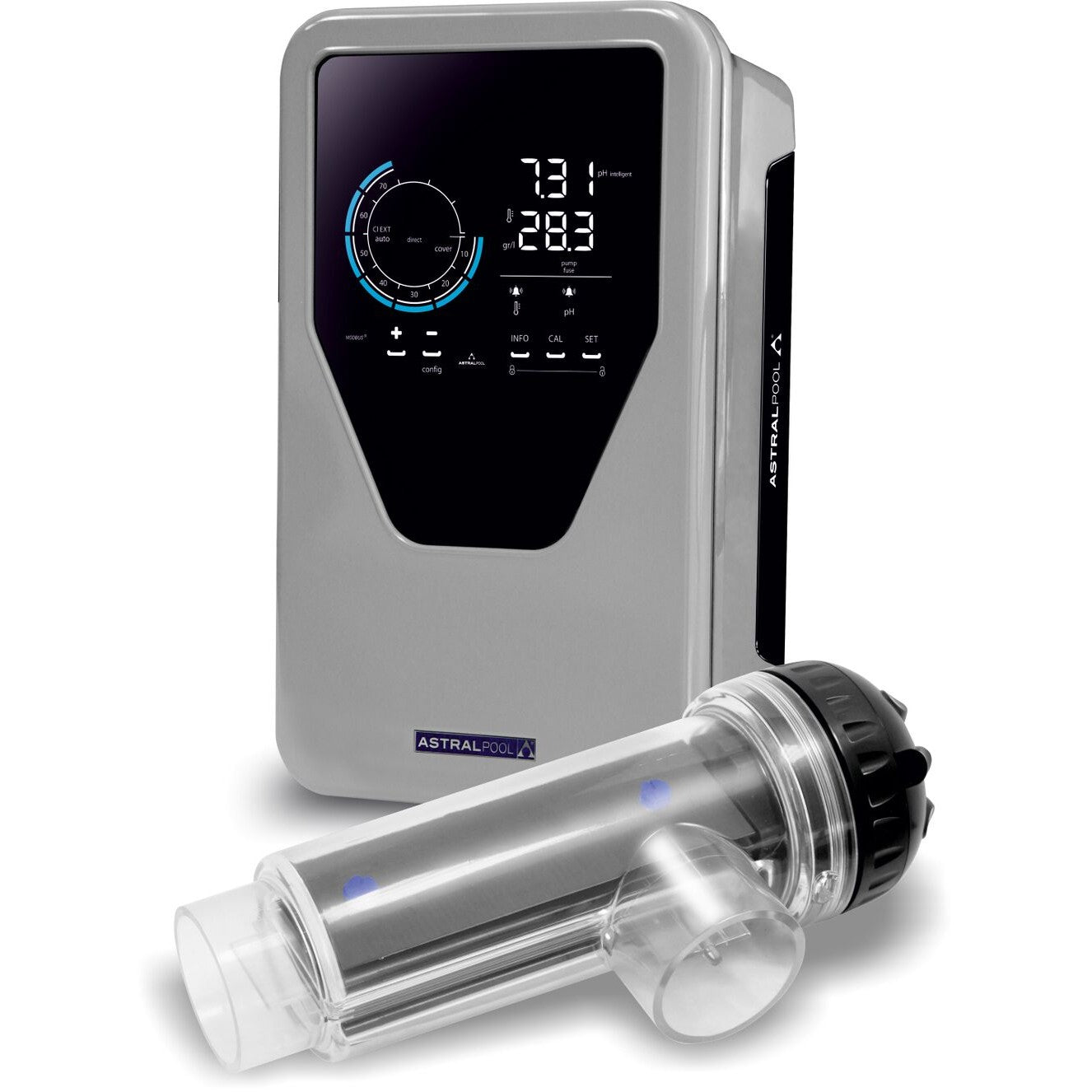 Électrolyseur Smart Next pH 21 AstralPool 21g/h + Régulation pH - Jusqu'à 80m³