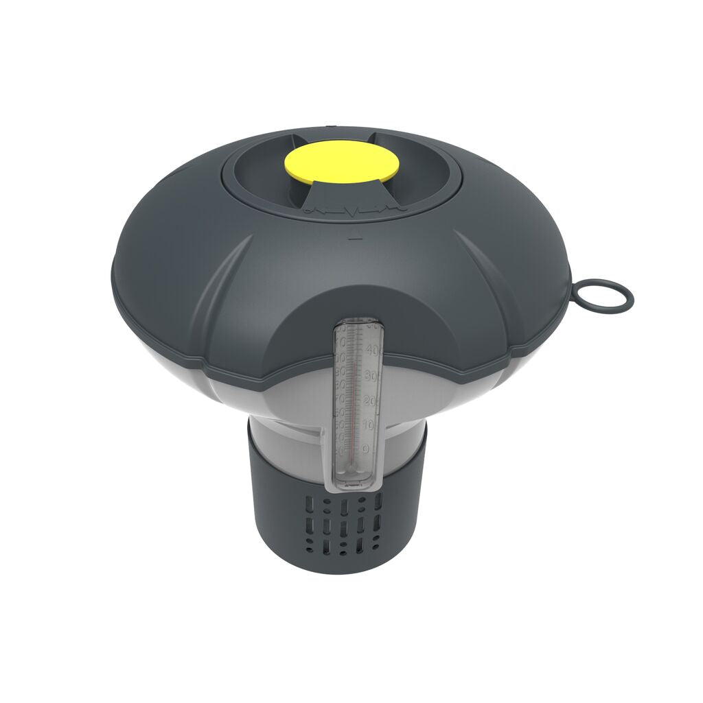 Doseur Flottant avec Thermomètre Zodiac Serenit - Diffuseur Chlore Piscine 4x250g
