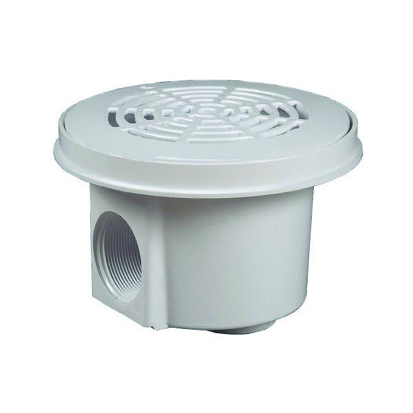 Bonde de Fond Piscine Béton Hayward 3252 - Blanche 2" - ABS Anti-UV