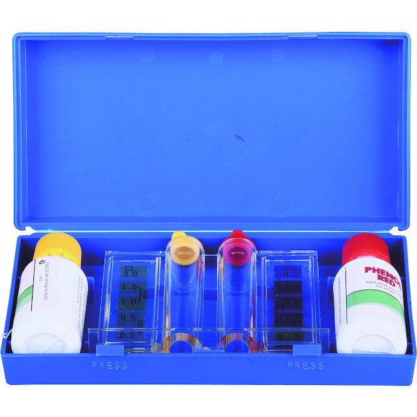 Trousse d'analyse liquide chlore & pH Flowdians pour piscine