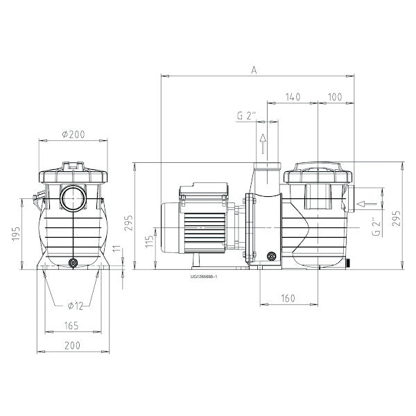 Pompe filtration piscine KSB Filtra N 6 m³/h triphasée IE2 - Auto-amorçante 0,57 kW
