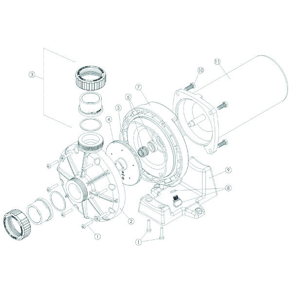 Surpresseur Hayward Booster Pump SP6050 - 1 CV mono - Eau salée