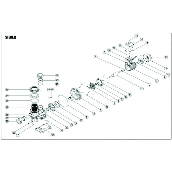 Pompe piscine ESPA Silver 18 m³/h triphasée 1 cv - 18T