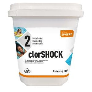 Chlore Choc Pastilles 30g Aquasphere - Seau 5 kg - Traitement de Choc Piscine