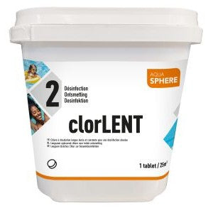 Chlore Lent Galets 250g Aquasphere - Seau 5 kg - Traitement Continu Piscine