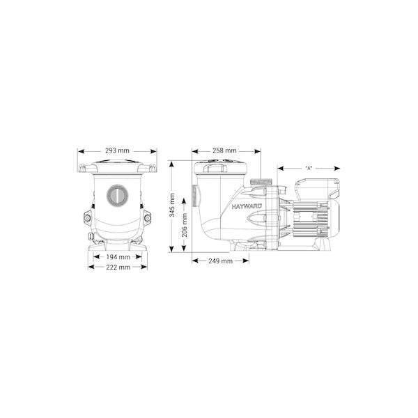Pompe piscine Hayward TriStar VSTD 2CV vitesse variable - SP3220VSTD