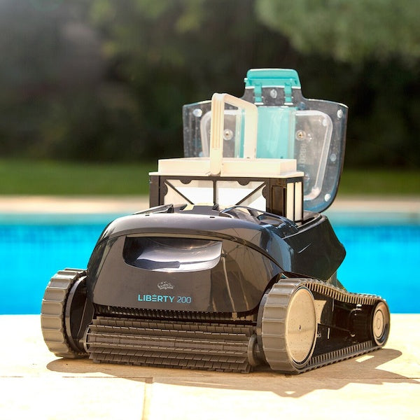 Robot piscine DOLPHIN LIBERTY 200 sans fil batterie 10x5m Maytronics