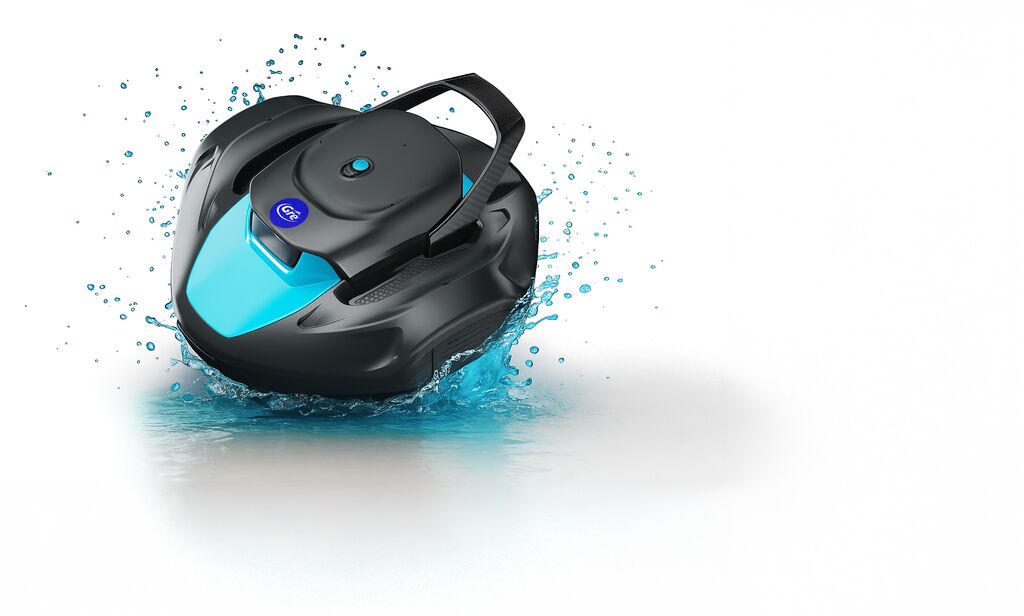 Robot piscine sans fil Gre Moovo 90 - Autonomie 90 min - Piscine hors-sol jusqu'a 80 m2