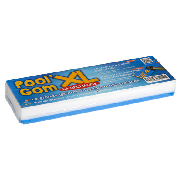 Gomme recharge Pool'Gom XL Toucan - Éponge magique nettoyante piscine 26x9 cm