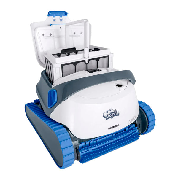 Robot de piscine Dolphin S300i Maytronics avec chariot - Fond, parois, ligne d'eau