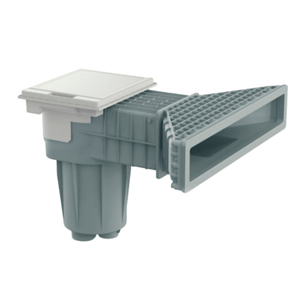 Skimmer Hayward X-PRO 600 pour piscine liner gris clair - grande meurtrière 600 mm