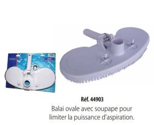 AstralPool - Balai aspirateur liner ovale avec valve de sécurité
