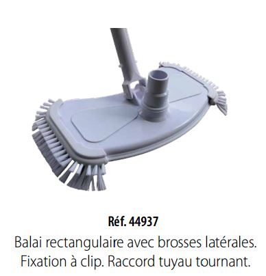 AstralPool - Balai aspirateur liner rectangulaire avec brosses latérales clip