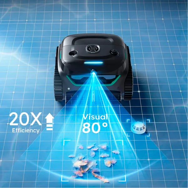 Robot de Piscine Sans Fil Wybot C2 Pro Vision — IA & 200 m²