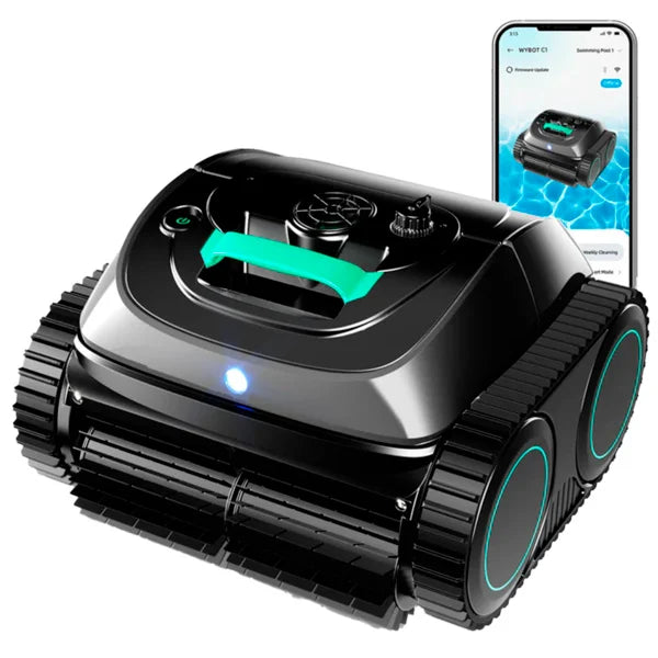 Robot de Piscine Sans Fil Wybot M2 Vision — IA, 5h Autonomie, 400 m²