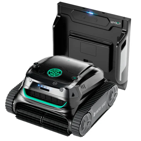 Robot de Piscine Sans Fil Wybot S2 Pro — Station de Charge Inductive