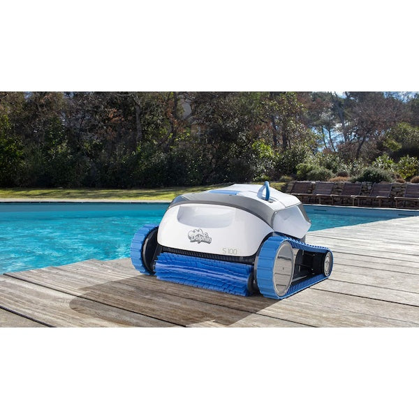 Robot piscine Dolphin S100 Maytronics - Fond et parois jusqu'a 10 m