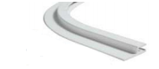 Angle de Fixation Liner HUNG PVC Rayon 15 cm × 50 mm