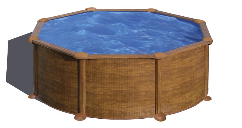 Piscine Hors-Sol Acier Ronde MAURITIUS Ø350 × 132 cm