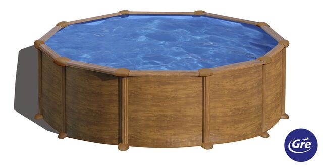 Piscine Hors-Sol Acier Ronde MAURITIUS Ø460 × 132 cm
