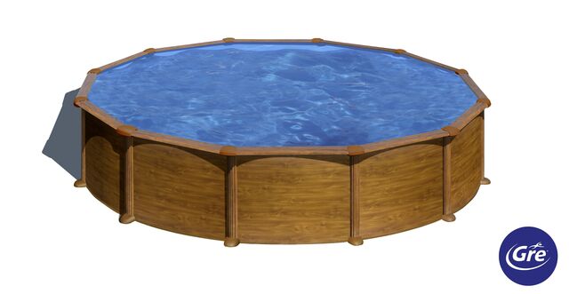 Piscine Hors-Sol Acier Ronde MAURITIUS Ø550 × 132 cm