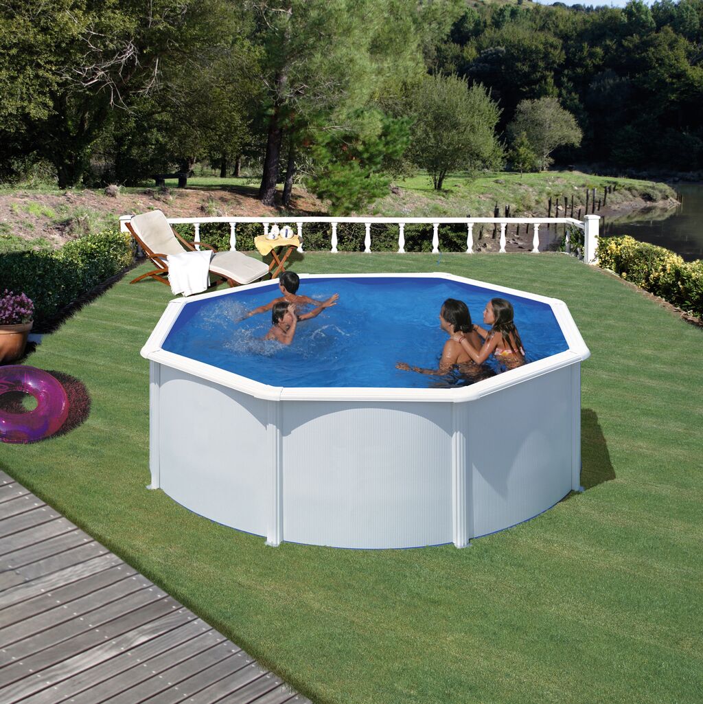 Piscine Hors-Sol Acier Ronde FIDJI Ø300 × 120 cm