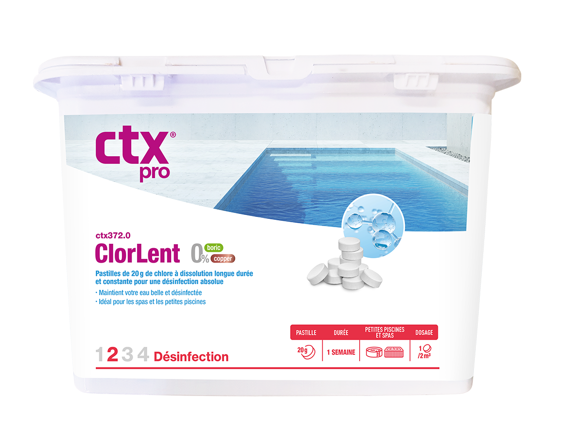CTX-372.0 ClorLent Pastilles 20 g - 1 kg - Sans Borique
