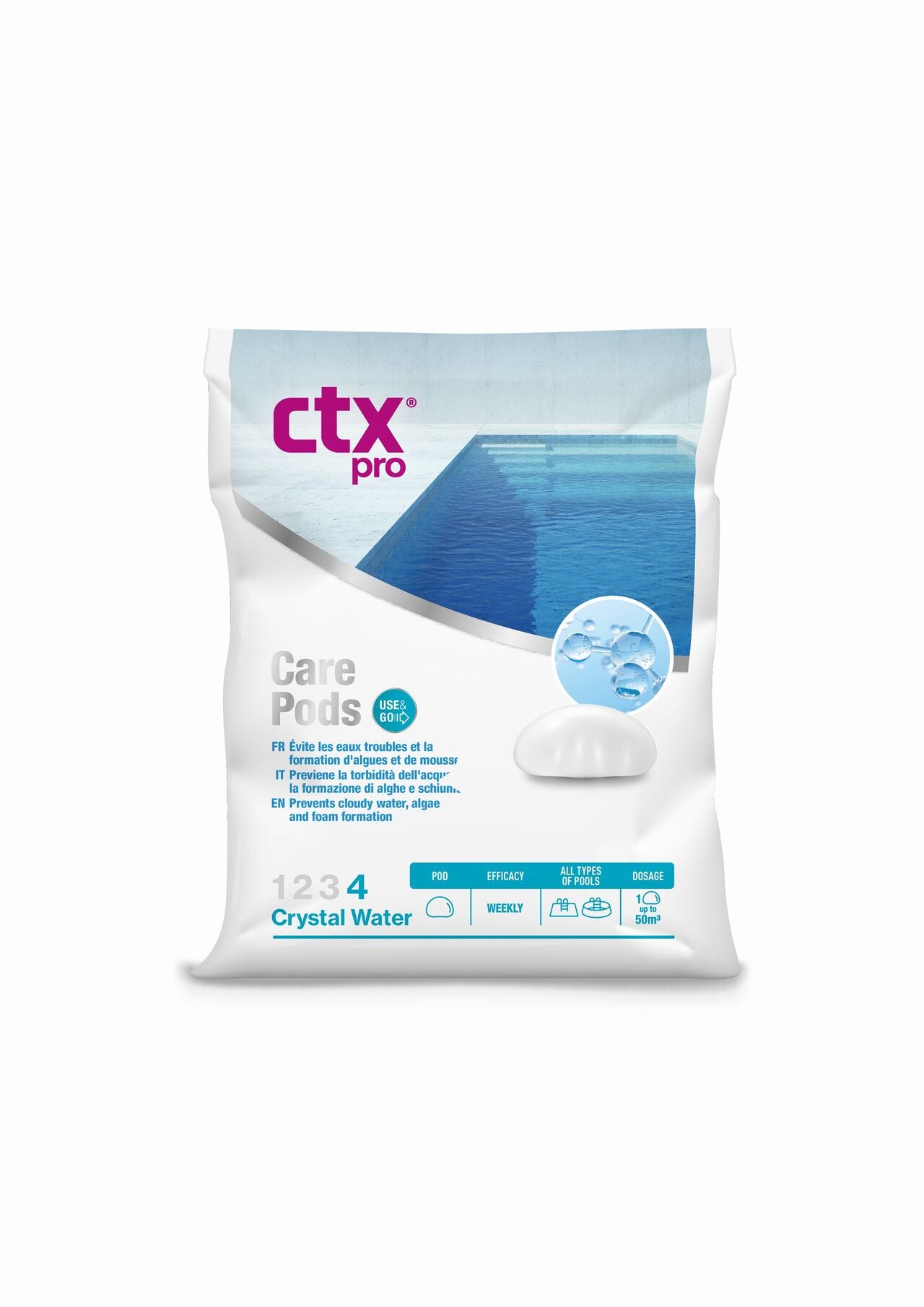 CTX-598 Care Pods - Nettoyant Ligne d'Eau Monodose