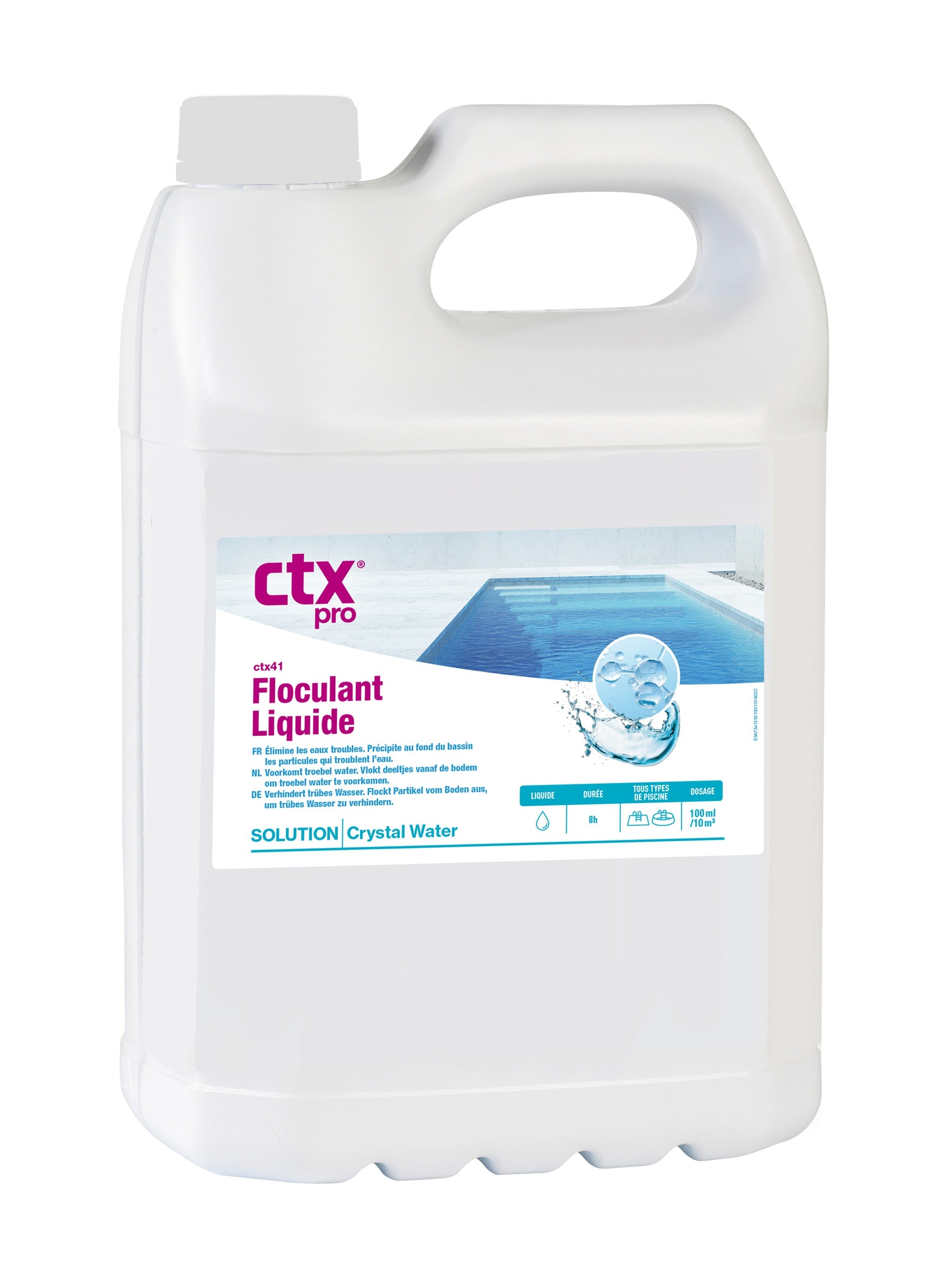 CTX-41 Floculant Liquide - 5 L - Eau Cristalline
