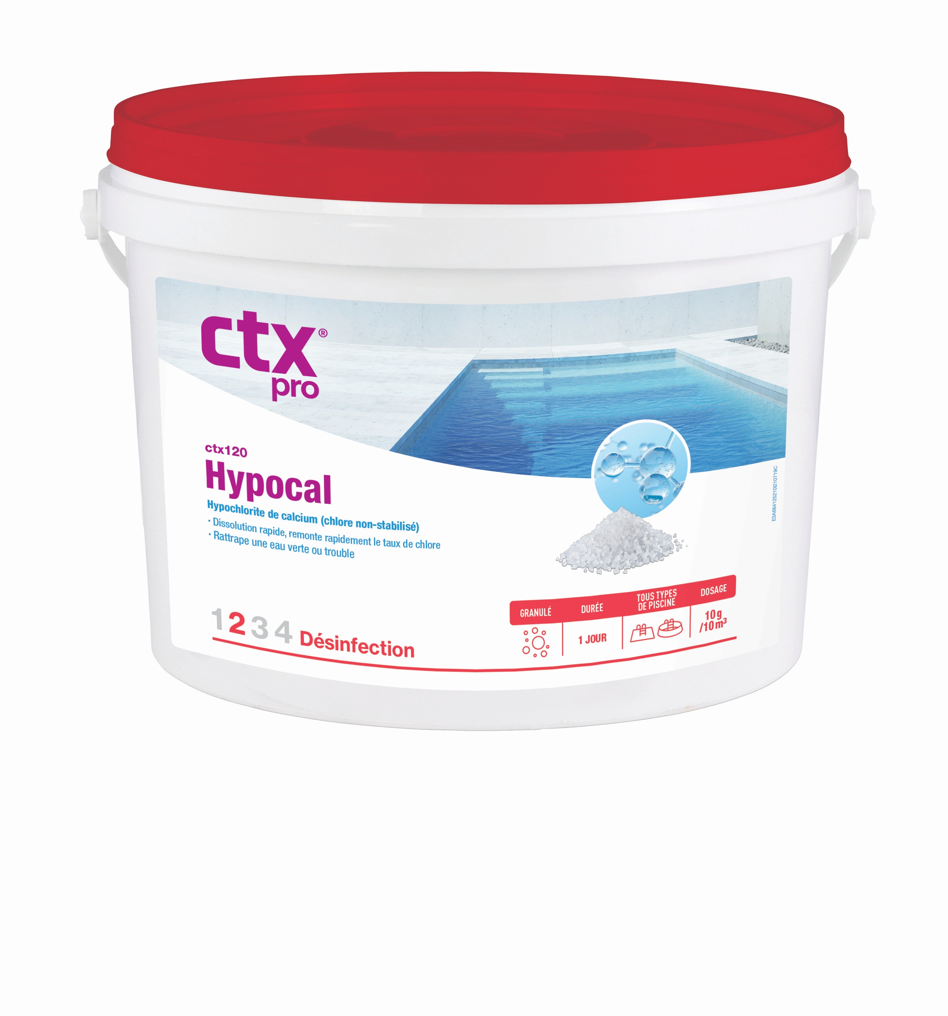 CTX-120 Hypocal Chlore Non Stabilisé Granulés - 5 kg