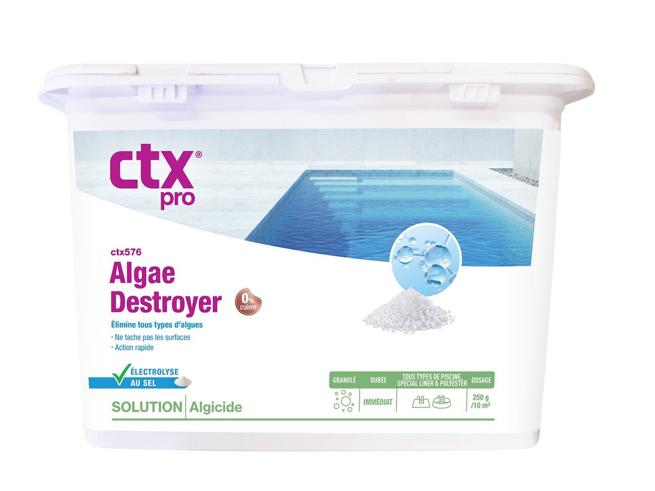 CTX-576 Algae Destroyer Anti-Algues 0% Cuivre - 1 kg