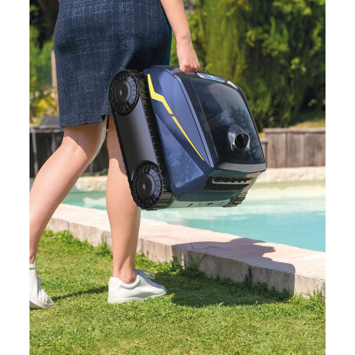 Robot Piscine Sans Fil Zodiac Freerider RF 5400 iQ - Double Filtration Fond Parois Ligne d'eau - Image 5