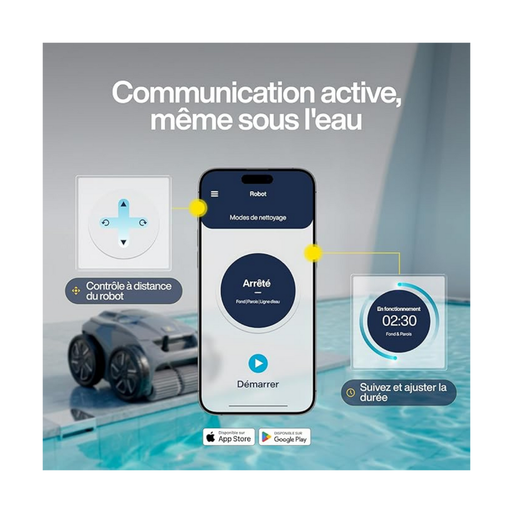 Robot piscine Zodiac Alpha OA 6600 iQ — Sensor Nav 4WD App iAquaLink
