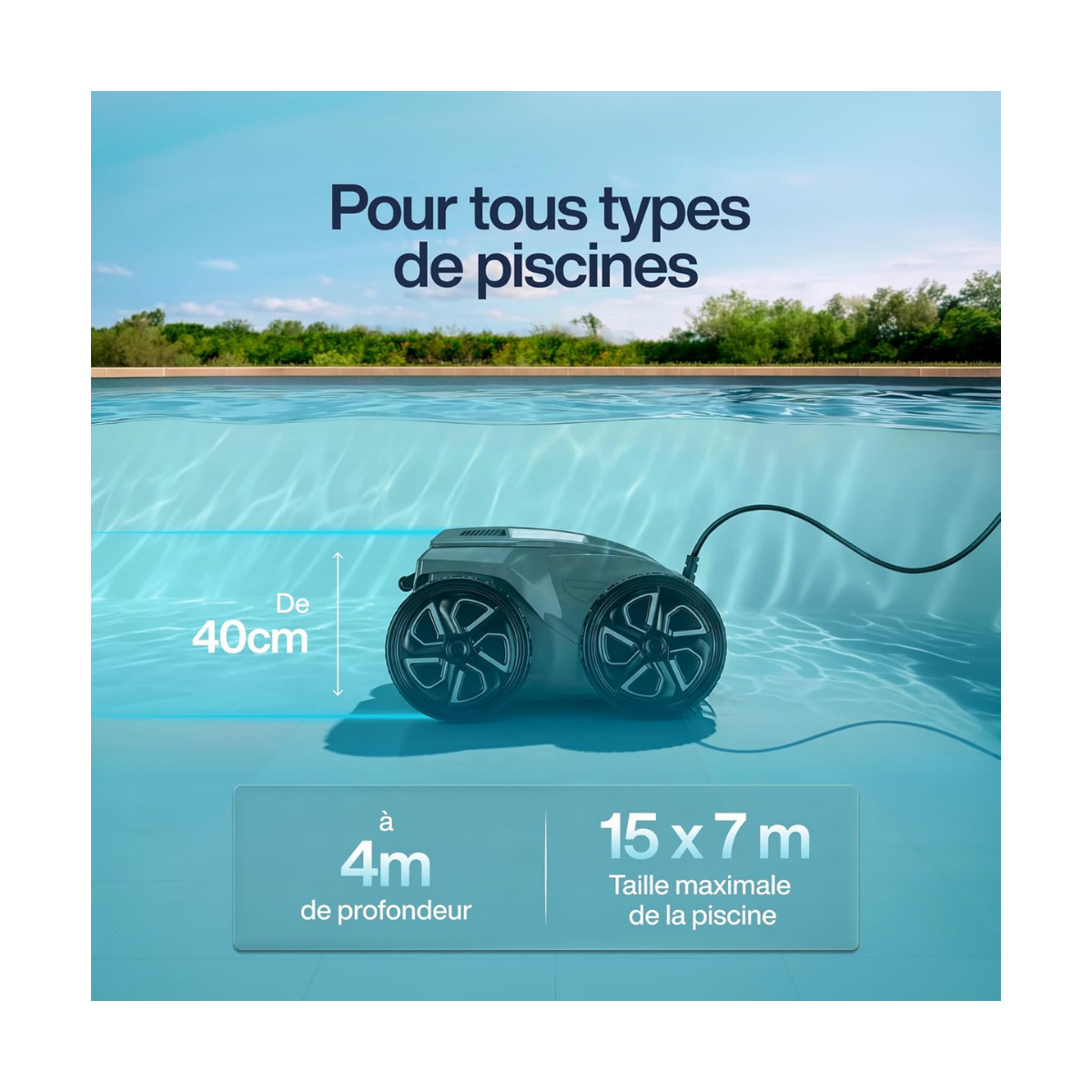 Robot piscine Zodiac Alpha OA 6600 iQ — Sensor Nav 4WD App iAquaLink