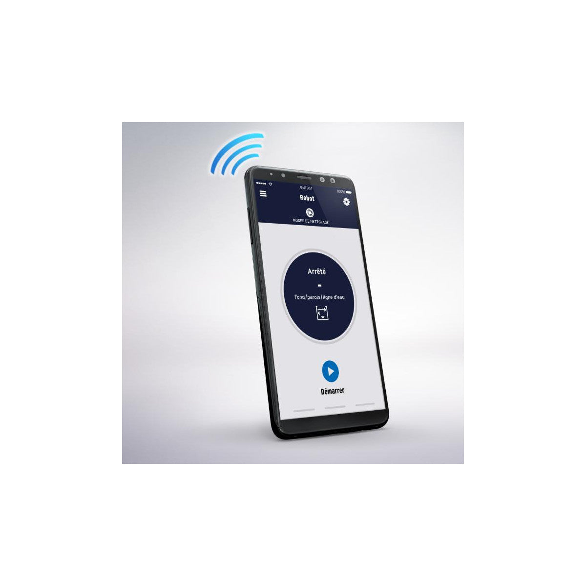 Robot piscine Zodiac CNX 30 iQ — Fond, parois et ligne d'eau App iAquaLink