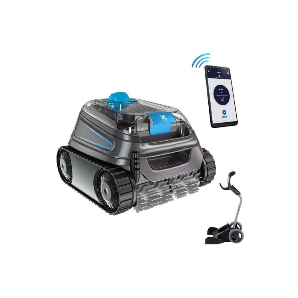 Robot piscine Zodiac CNX 50 iQ — Piscine 15 x 7 m App iAquaLink